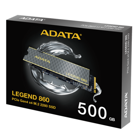Фото ADATA LEGEND 860 M.2 2280 NVMe PCIe 4.0 x4 500GB 5000/3000 COLOR BOX