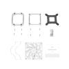 Фото Ocypus Delta A40 SE WH Dual Fan ARGB, 2x120mm ARGB FAN, Top ARGB Panel, 4 HEAT PIPES, 4-PIN PWM, 800-1800 RPM, 31DBA, HYDRO BEARING, LGA115X/1200/1700/18XX, AM4/AM5