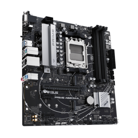 Фото ASUS PRIME A620M-A-CSM, AM5, A620, 4*DDR5, 4*SATA, 2*M.2, 2*USB 3.2, 4*USB 2.0, 2*PCIx16, 2*PCIx1, DP+VGA+HDMI, mATX; 90MB1F10-M0EAYC