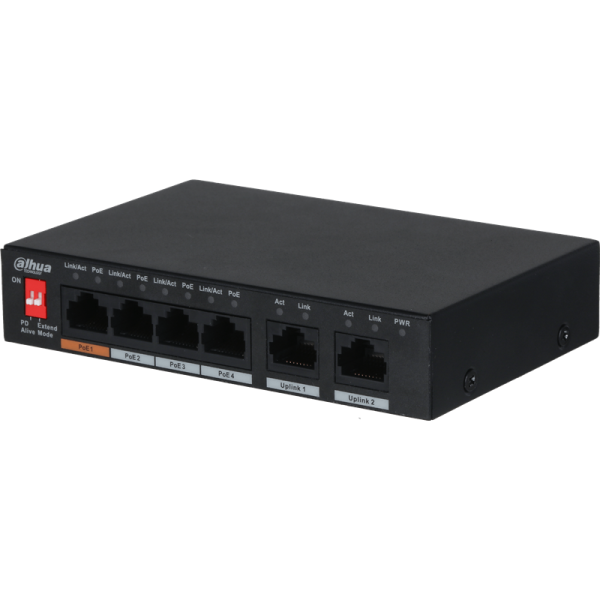 Смотреть Коммутатор Dahua DH-PFS3006-4ET-60 Фото Коммутатор Dahua DH-PFS3006-4ET-60