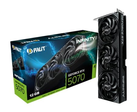 Фото PALIT NE75070019K9-GB2050S RTX5070 INFINITY 3 12GB GDDR7 192bit 3-DP HDMI/sticker