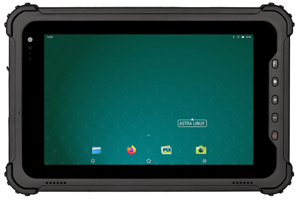 MIG T8X, 4gb/64gb, 1200*1920 FHD, 5MP/8MP, 4G LTE, Astra Linux SE v1.7 "Воронеж", Wi-Fi 2.4GHz/5GHz, BT 4.2 BLE, NFC, блок питания с кабелем