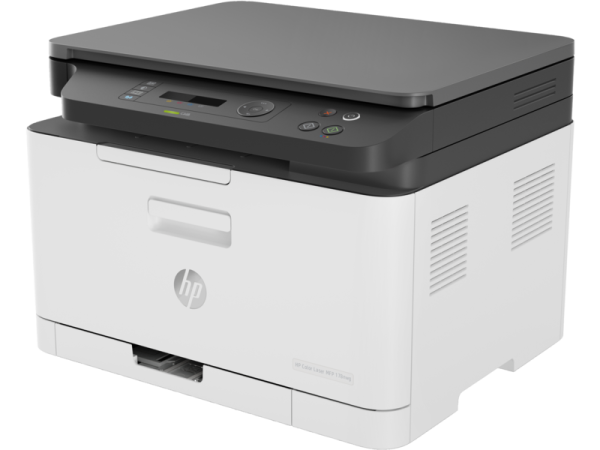 Фото HP Color Laser MFP 178nw (p/c/s, A4, 600dpi, 18(4ppm),128Mb,USB 2.0/ Wi-Fi/Eth10/100,AirPrint, 1tray 150,1y warr, cartridges 700b &500cmy pages in box,repl. SL-C480W) (4ZB96A#B19)