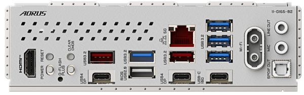 Фото GIGABYTE X870 AORUS ELITE X3D ICE, AM5, X870, 4*DDR5, 2*SATA, 4*M.2, 6*USB 3.2, 1*USB 2.0, 2*Type-C, 3*PCIx16, HDMI, ATX