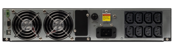 Фото SMARTWATT ИБП онлайн, чистый синус, мощность 3000/2700 ВА/Вт, стоечный/напольный, LCD дисплей, порт USB, RS232, EPO, SNMP слот, IEC13 - 8 шт., встроенные АКБ 6*9 Ач (3703020040007)