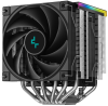 Фото DEEPCOOL AK620 DIGITAL SE LGA20XX/1700/1200/115X/AM5/AM4 (9шт/кор, TDP 260W, PWM, DUAL Fan 120mm, 6 тепл. трубок, ARGB, черный) RET (R-AK620-BKADMN-GJD)