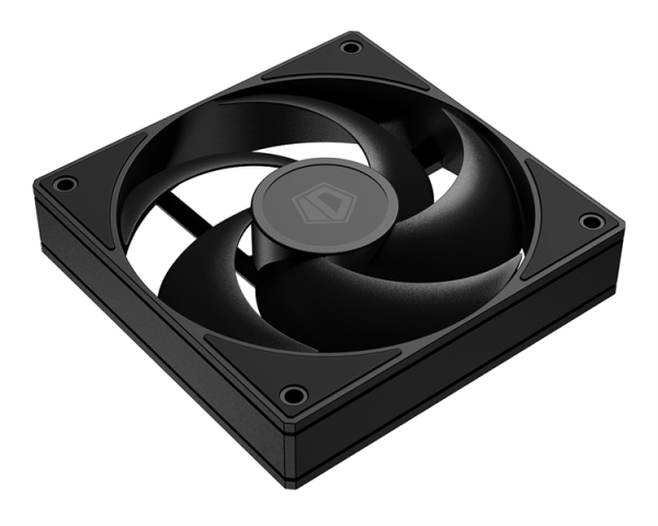 Фото ID-COOLING AS-120-K 120x120x25мм (60шт./кор, PWM, резиновые углы, черный, 300-2000об/мин, супертихий) BOX