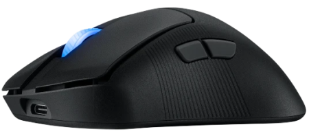 Фото ASUS ROG KERIS II WIRELESS ACE, 54g, 2.4GHz RF, Bluetooth, 42K DPI Sensor, 5 Programmable Buttons, Black