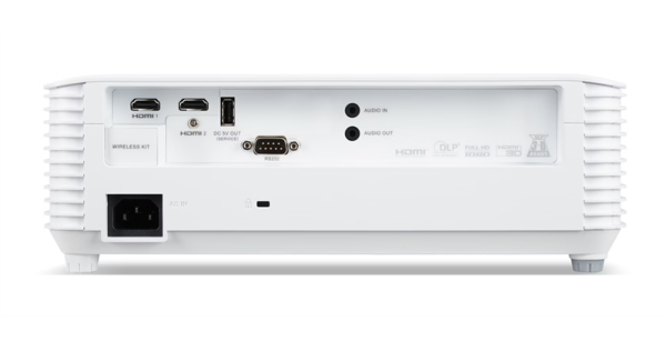 Фото Acer projector H6546Ki, DLP, 1080p, 5200 Lm, 10000:1, ACCN, 2.9 Kg, Carrying Case, EURO Power, HDMI Cable (replace MR.JW011.002)