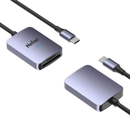 Фото Netac Flash card reader WK12, USB3.0 Type-C to mSD/SD (repl. NT09WK12-30GR)