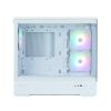 Фото ZALMAN P30 V2, MATX, WHITE, WINDOW, 2x3.5", 3x2.5", 1xUSB TYPE-C, 1xUSB3.0, SIDE 2x120mm ARGB, REAR 1x120mm ARGB, VGA support