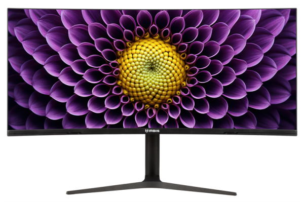 37.5'' IRBIS NOBLEVIEW 38 LED Monitor Curved 3840x1600, 21:9, IPS, 300 cd/m2, 2000:1, 3ms, HDMI, DP USB-C(65W) USB-Ax2 USB-B 75Hz Tilt Height Swivel Speak VESA Black 3y (China)