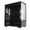 Фото ZALMAN CHRONIX V2, ATX, BLACK, WINDOW, 1xCombo (3.5’’ or 2.5’’), 1x3.5’’HDD, 2x2.5’’SSD, 1xUSB2.0, 1xUSB3.0, 1xUSB Type-C, SIDE 2x120mm ARGB, REAR 1x120mm ARGB