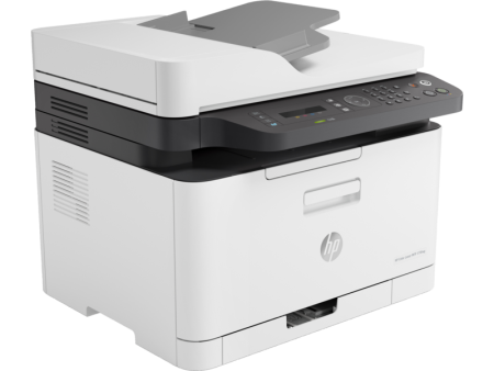 Фото HP Color Laser MFP 179fnw (p/c/s/f, A4, 600dpi, 18(4ppm),128Mb,ADF40,USB 2.0/ Wi-Fi/Eth10/100,AirPrint, 1tray 150, cartridges 700b &500cmy pages in box,repl.SL-C480FW) (4ZB97A#B19)