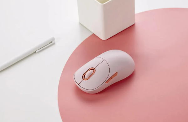 Фото Xiaomi Wireless Mouse 3, 1200dpi, Bluetooth / 2.4 GHz, silent, Pink