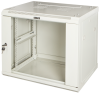 Шкаф настенный серии Pro, 4U 600x450, стеклянная дверь