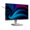 Фото 23,8" Philips 24B2U4301 1920x1080 WLED 16:9 IPS 300cd, 1500:1, 4ms, 50M:1, 178°/178°, HDMI, DP, USB Hub: 3xUSB3.2, USB-C(100W), RJ45, Speak, 120Hz, Tilt, Height, Swivel, Pivot, Int, VESA, Charcoal, 3y