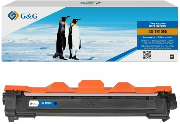 Тонер-картридж G&G GG-TN1095 черный (1500стр.) для Brother DCP 1602/1602R