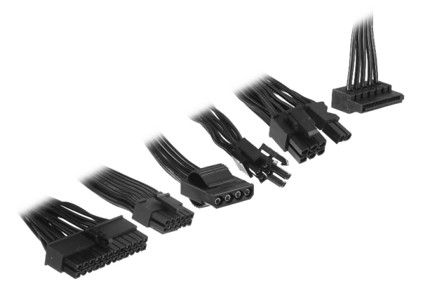 Фото Chieftec Vega M PPG-850-C (ATX 3.1, 850W, 80 PLUS GOLD, Active PFC, 135mm fan, Gen5 PCIe, Full Cable Management) Retail