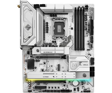Фото ASROCK Z890 STEEL LEGEND WIFI, LGA1851, Z890, 4*DDR5, 4*SATA, 4*M.2, 6*USB 3.2, 2*USB 2.0, 2*Type-C, 2*PCIx16, 1*PCIx4, 1*M.2 (Key E), HDMI, ATX