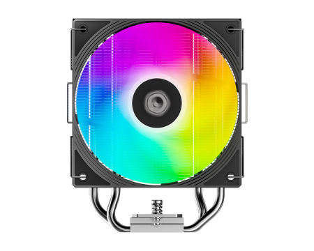 Фото ID-COOLING FROZN A410 SE ARGB LGA1700/1200/115X/AM5/AM4 (10шт/кор, TDP 180W, PWM, 4 тепл.трубки прямого контакта, ARGB FAN 120mm, черный) RET
