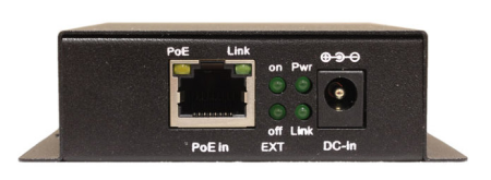 Фото OSNOVO SW-8030/D(90W) PoE Удлинитель/Коммутатор Gigabit Ethernet на 3 RJ45 порта. Порты: 1 х GE (10/100/1000 Base-T) с поддержкой BT PoE (до 90W), 1 х GE (10/100/1000 Base-T) с поддержкой PoE (до 30W)