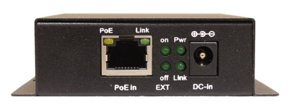 Фото OSNOVO SW-8030/D(90W) PoE Удлинитель/Коммутатор Gigabit Ethernet на 3 RJ45 порта. Порты: 1 х GE (10/100/1000 Base-T) с поддержкой BT PoE (до 90W), 1 х GE (10/100/1000 Base-T) с поддержкой PoE (до 30W)