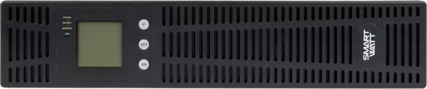 Фото SMARTWATT ИБП онлайн, чистый синус, мощность 3000/2700 ВА/Вт, стоечный/напольный, LCD дисплей, порт USB, RJ11/45, EPO, SNMP слот, IEC13 - 6 шт., встроенные АКБ 6*7 Ач (3703020750014)