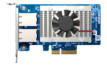 Фото QNAP Expansion Card QXG-10G2T PCIe Gen3x4 2x10GbE(BASE-T)