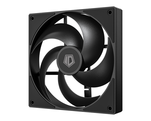 Фото ID-COOLING AS-140-K 140x140x25мм (60шт./кор, PWM, резиновые углы, черный, 300-1800об/мин, супертихий) BOX