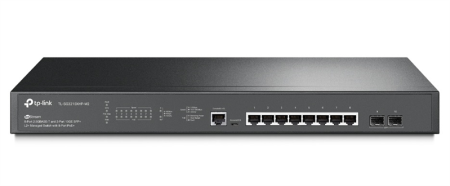 Фото TP-Link SG3210XHP-M2, Omada 8-Port PoE+ 2.5GBASE-T L2+ Managed Switch with 2 10GE SFP+ Slots