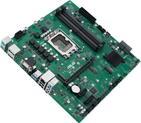 Фото ASUS PRO B760M-C-CSM, LGA1700, B760, 4*DDR5, 4*SATA, 2*M.2, 2*USB 3.2, 2*USB 2.0, 1*PCIx16, 2*PCIx1, 2*DP+HDMI+VGA, mATX; 90MB1DX0-M1EAYC