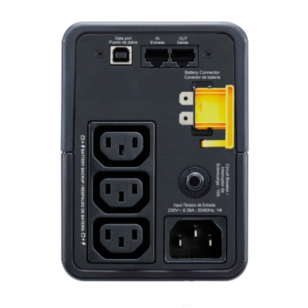 Фото APC Back-UPS 500VA/300W, 230V, 3xC13, USB, Data/DSL protect.,1 year warranty