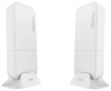 MikroTik Wireless Wire (Pair of preconfigured wAPG-60ad devices for 60Ghz link (Phase array 60 degree 60GHz antennas, 802.11ad wireless, four core 716MHz CPU, 256MB RAM, 1x Gigabit LAN, RouterOS L3, P