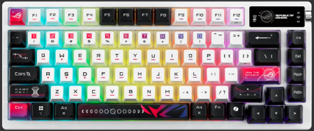 Фото ASUS M704 ROG AZOTH X, 2.4GHz RF, Bluetooth 5.1, 75%, PBT, RGB Lighting