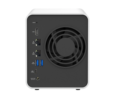Фото TerraMaster F2-425 Plus tower NAS QC 3,4Ghz/8Gb(32)/TRAID,RAID0,1,10,5,6/up to 2 HDD SATA(3,5'/2,5')/3xM.2 2280 NVMe/3xUSB 10Gb(Type A) 1xUSB 10Gb(Type-C)/HDMI/2x5GbE RJ-45/1xPS/1YW(repl. F2-424)