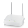 Фото Точка доступа Zyxel NebulaFlex NWA30BE, Wi-Fi 7 (BE5100), MU-MIMO 2x2+2x2, внешние несъемные антенны, 1xLAN 2.5GE, без поддержки 802.1x и Captive portal, питание только DC (БП в комплекте)