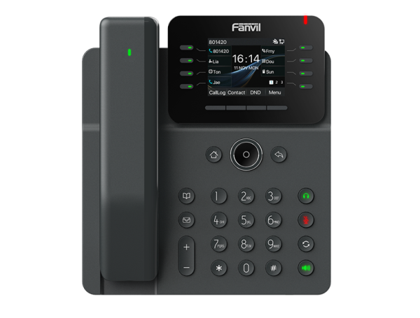 Fanvil V62 Pro, 12 SIP-акк., 2,8", 320x240 Цвет. экран, POE, БП в комп., 2x1 Gbps