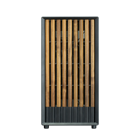 Фото ZALMAN P10 NAMU, MATX, BLACK, WINDOW, FRONT COVER WALNUT, 2x3.5", 3x2.5", 1xUSB TYPE-C, 1xUSB3.0, FRONT 2x120mm, REAR 1x120mm ARGB