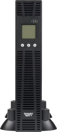 Фото SMARTWATT ИБП онлайн, чистый синус, мощность 3000/2700 ВА/Вт, стоечный/напольный, LCD дисплей, порт USB, RJ11/45, EPO, SNMP слот, IEC13 - 6 шт., встроенные АКБ 6*7 Ач (3703020750014)