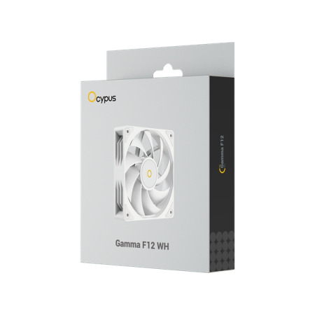 Фото Ocypus Gamma F12 WH, 120x120x25mm, 3-PIN, 1300 RPM, 24.5 DBA MAX, HYDRO BEARING
