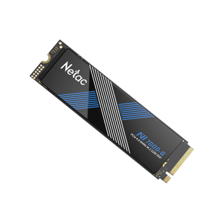 Фото Netac SSD NV7000-Q 2TB PCIe 4 x4 M.2 2280 NVMe 3D NAND, R/W up to 7100/6200MB/s, TBW1280TB with heat spreader, 5y wty