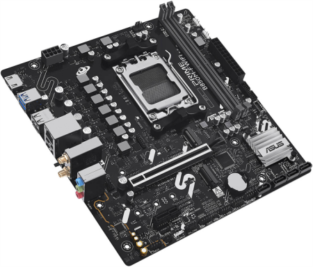 Фото ASUS PRIME B850M-F WIFI, AM5, B850, 2*DDR5, 4*SATA, 2*M.2, 4*USB 3.2, 4*USB 2.0, 3*PCIx16, 2*PCIx1, DP+HDMI, mATX; 90MB1N80-M0EAY0