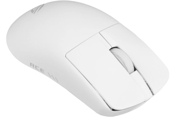Фото ASUS ROG ROG HARPE II ACE, 48g, Wired, 2.4GHz RF, Bluetooth 5.1, 442K DPI sensor, 5 Programmable Buttons, White