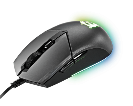 Фото Gaming Mouse MSI Clutch GM11, Wired, DPI 5000, symmetrical design, RGB lighting, Black