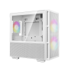 Фото Deepcool CH360 WH без БП, боковое окно (закаленное стекло), 2x140мм ARGB LED вентилятор спереди и 1x120мм ARGB LED вентилятор сзади, белый, mATX (R-CH360-WHAPE3-G-1)