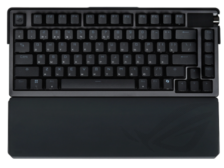 Фото ASUS M702 ROG AZOTH EXTREME, 2.4GHz RF, Bluetooth 5.1, 75%, PBT, RGB Lighting, Black