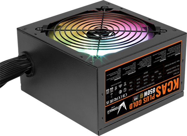 Фото Formula V Line KCAS PLUS GOLD 850W RGB, 850W, ATX3.1/PCIe5.1, APFC, 80+ Gold, 12cm Fan