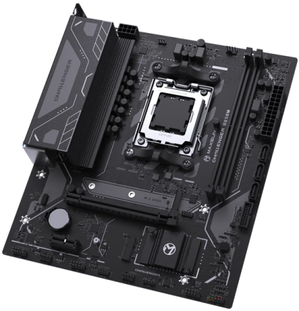 Фото MAXSUN MS-Challenger B650M V2, AM5, B650, 2*DDR5, 3*SATA3, M.2, 4*USB 3.2, 2*USB 2.0, 1*PCIEx16, 1*PCIEx1, DP+HDMI, mATX