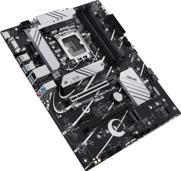 Фото ASUS PRIME B760-PLUS, LGA1700, B760, 4*DDR5, 4*SATA, 3*M.2, 3*USB 3.2, 2*USB 2.0, Type-C, 2*PCIx16, 2*PCIx1, DP+VGA+HDMI, ATX; 90MB1EF0-M1EAY0
